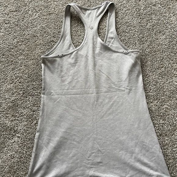 Lululemon Cool Racerback Tank Top, Heathered Cool Cloud - Picture 2 of 3